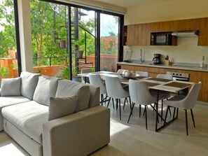 Apartment, 2 Bedrooms, Balcony, City View | Lounge - Roomy Apt With Private Terrace - Amazing Amenities (Tulum)