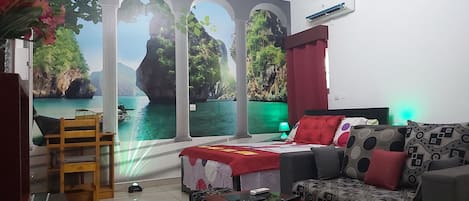 Appartement, 1 chambre, balcon | 1 chambre, systĂšme dâinsonorisation