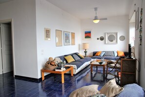 Ferienhaus, 2 Schlafzimmer, Raucher, Balkon | Wohnbereich