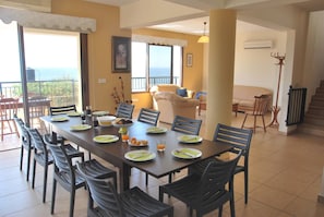 Villa, 5 Bedrooms, Smoking, Pool View | Dining - Villa Only 50m To The Sea, Sleeps 12, Polis (Pomos)