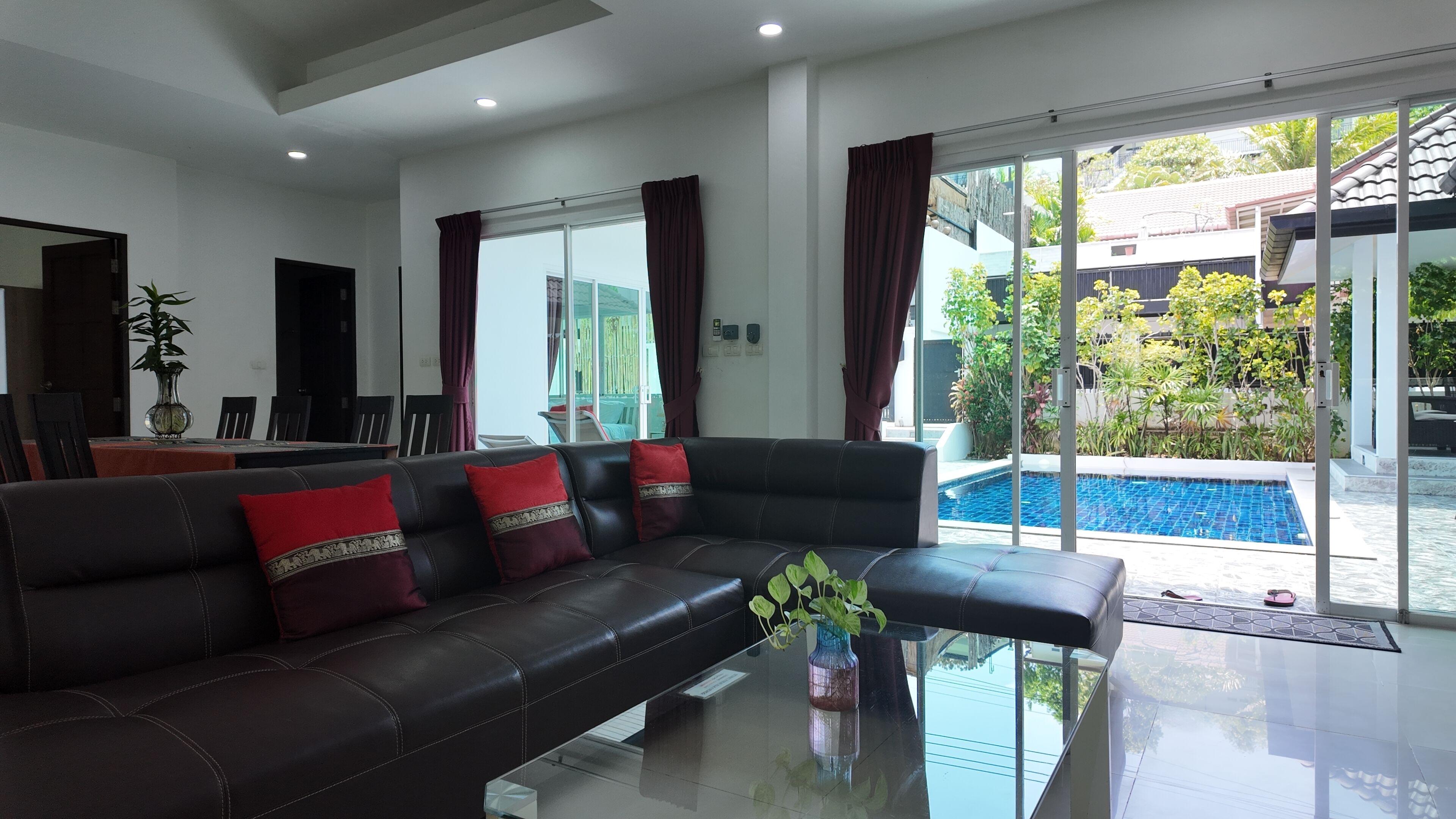 Villa, 4 soverom, røyk, privat basseng | Oppholdsrom