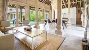 Villa, 3 Bedrooms, Terrace, Garden View | Living area - Peaceful Affordable 3 Bedrooms Private Pool Villa Near Seminyak (Kerobokan)