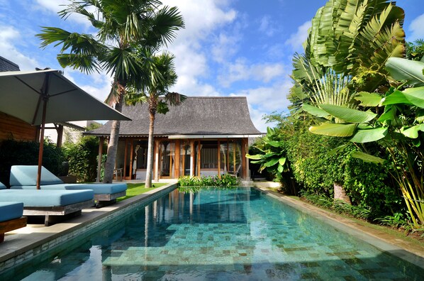 Villa, 3 Bedrooms, Terrace, Garden View | Exterior - Peaceful Affordable 3 Bedrooms Private Pool Villa Near Seminyak (Kerobokan)
