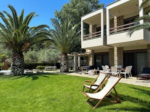 Villa, 6 Bedrooms, Balcony | Property grounds - Escape to Paradise - Experience Luxury and Serenity at Villa Elina in Sithonia! (Sithonia)