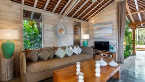 Villa, 4 Bedrooms, Balcony, Garden View | Living room - Peaceful 4 Bedrooms Private Pool Villas Rice Field View (Kerobokan)
