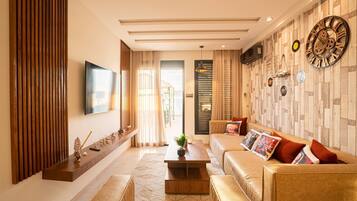 Appartement, 1 chambre, terrasse | Coin séjour