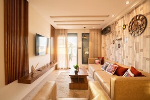 Apartment, 1 Bedroom, Terrace | Living area - Le Vintage Dead Sea Avec Piscine Rooftop (Casablanca)