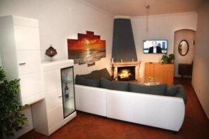 TV connectée, cheminée