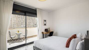 2BR Apartment (Agripas #6-8 St.) | 2 bedrooms, down comforters, desk, laptop workspace