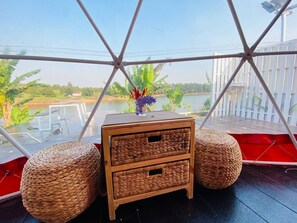 Familienzelt | Ausblick vom Zimmer