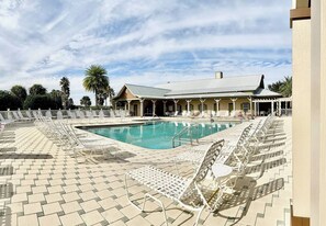 A heated pool