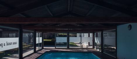 Indoor pool, a heated pool