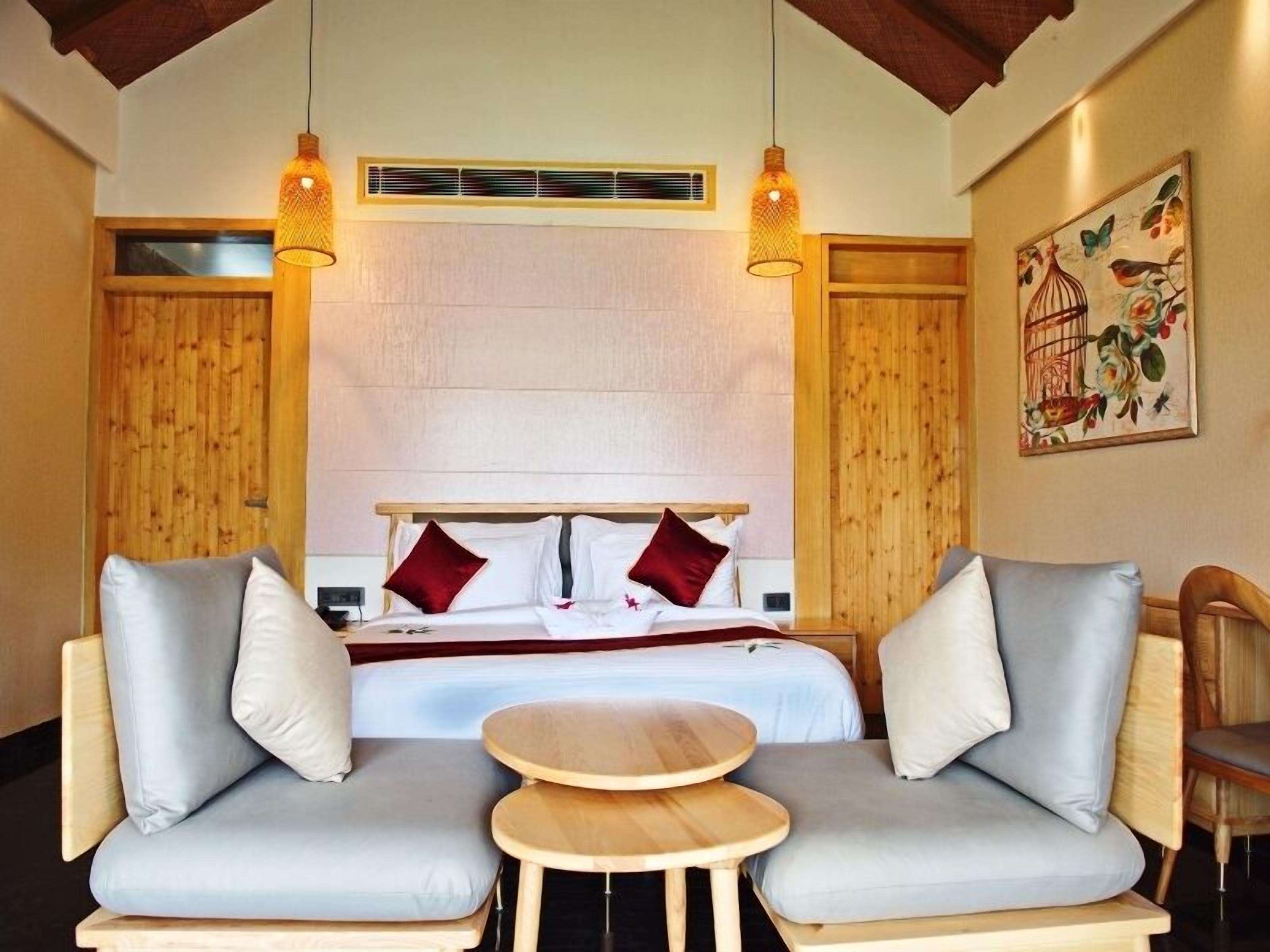 Superior cottage | 1 slaapkamer, lakens van Egyptisch katoen, luxe beddengoed, een minibar