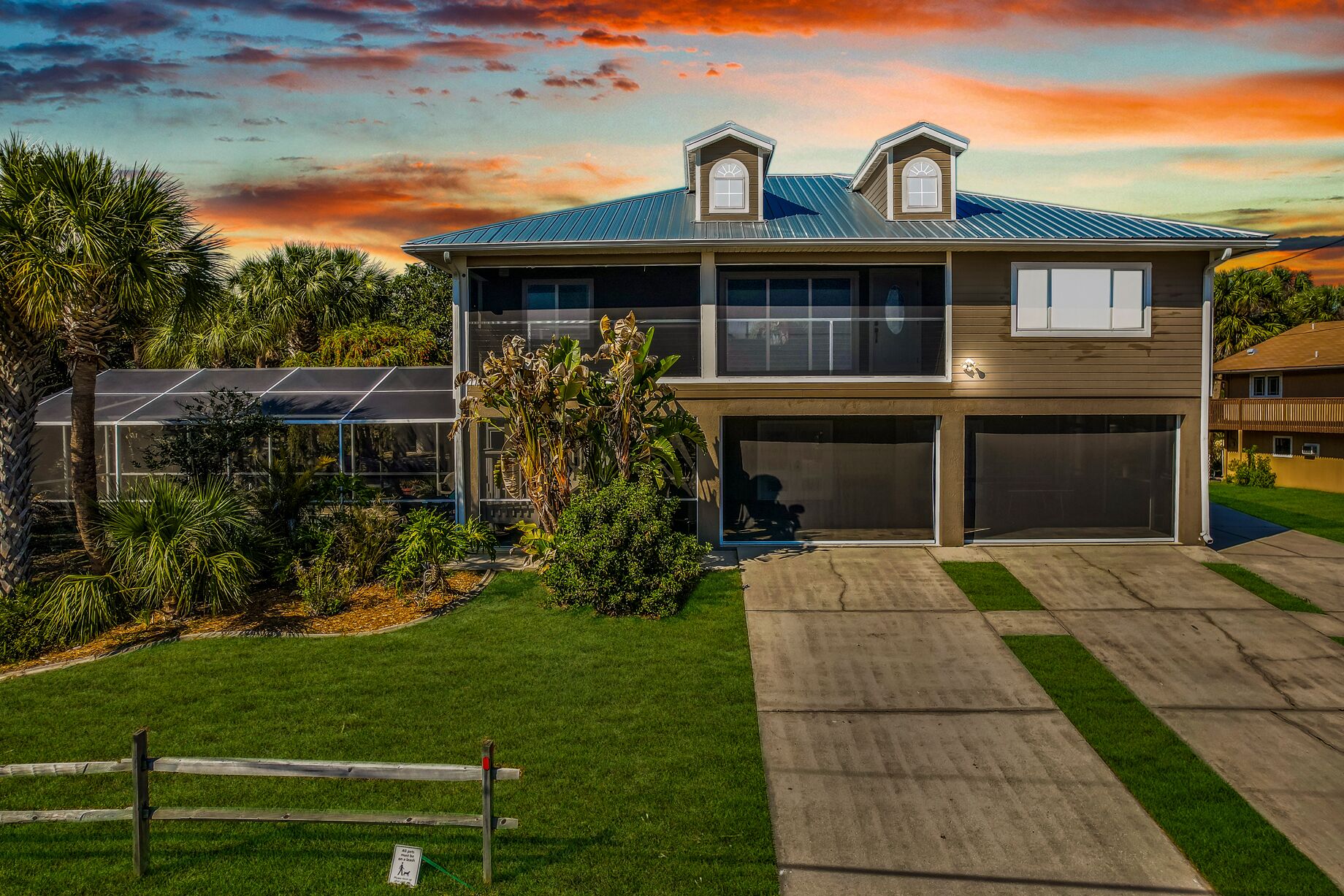 Stunning canal front pool home with spectacular views and private dock