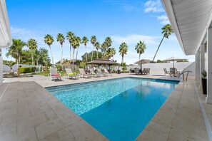 A heated pool