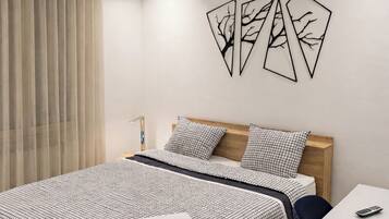 1 Schlafzimmer, kostenloses WLAN, Bettwäsche