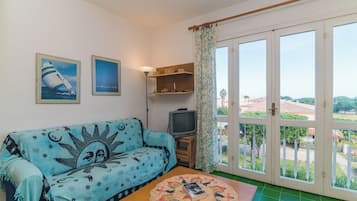 TV a schermo piatto 21 pollici con canali via cavo, TV