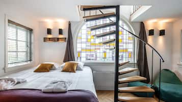Appartement | 1 chambre, couette en duvet d'oie, coffres-forts dans les chambres