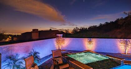 Serenity on the Hill! Luxury Single story home! Air Hcky, Gas Firep, Htd Pool/Spa!