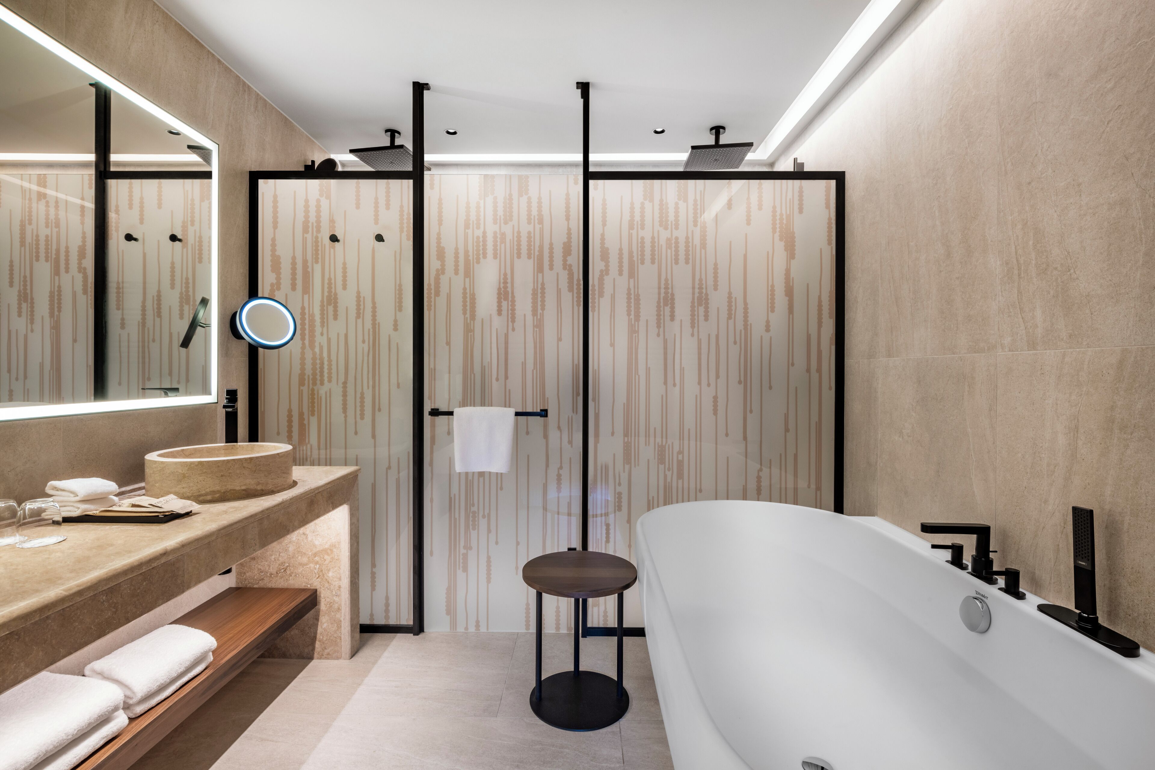 Suite | Bathroom | Eco-friendly toiletries, hair dryer, bathrobes, slippers