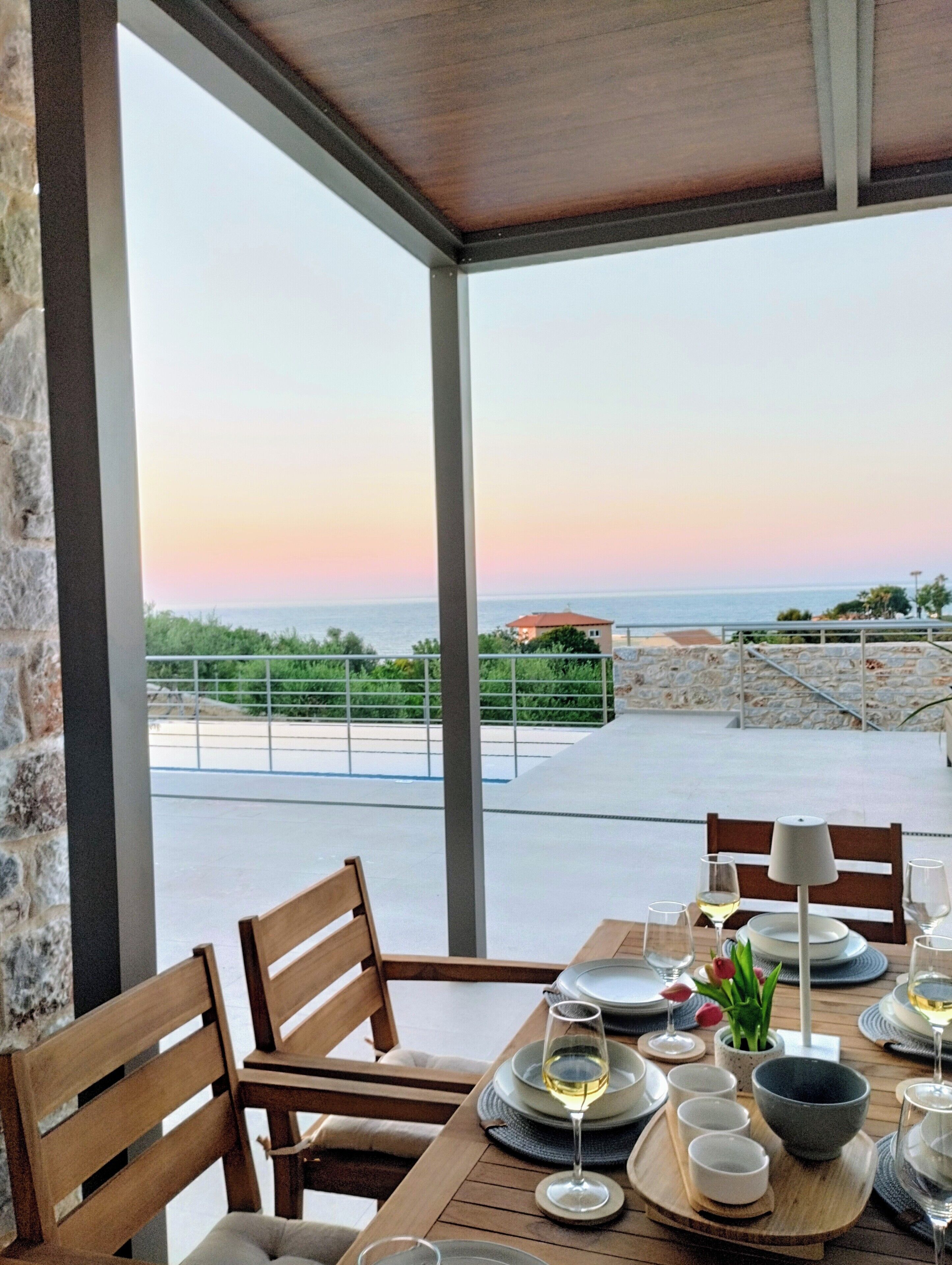 Oinolithos Luxury Villa - Nemea | Teras/patio