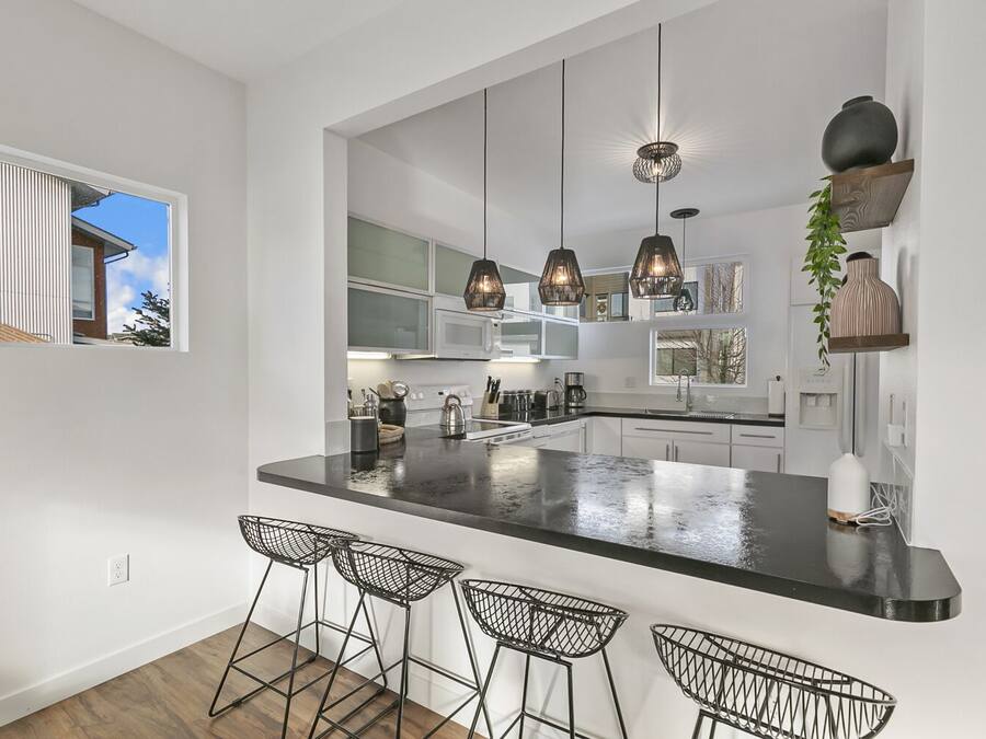 Huis, meerdere bedden, hot tub | Privékeuken | Een koelkast, een magnetron, een oven, een kookplaat
