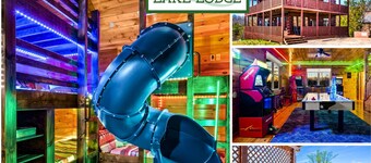 Indoor Slide Arcade Games Hot Tub Theater