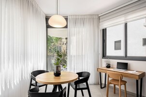 1 Bedroom back Apartment (King George #79 St.) | Living area | 55-inch LCD TV with digital channels, TV, Netflix