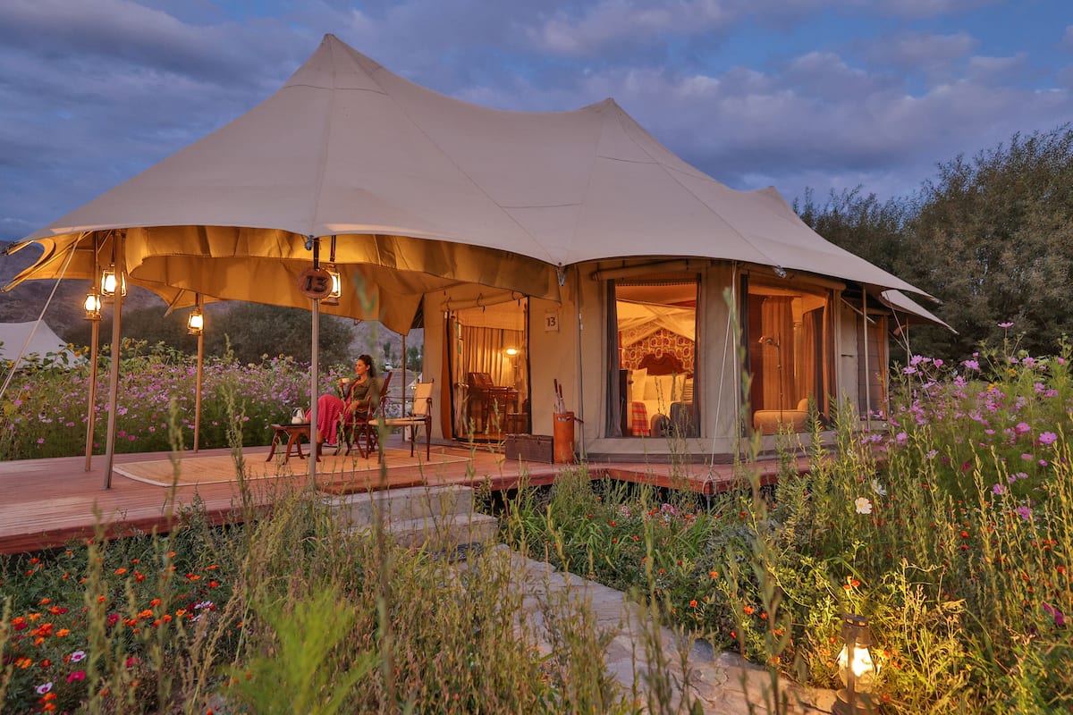 Presidential Tent, Patio (Suite) | Egyptian cotton sheets, premium bedding, memory foam beds, desk
