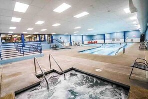 Indoor pool, outdoor pool