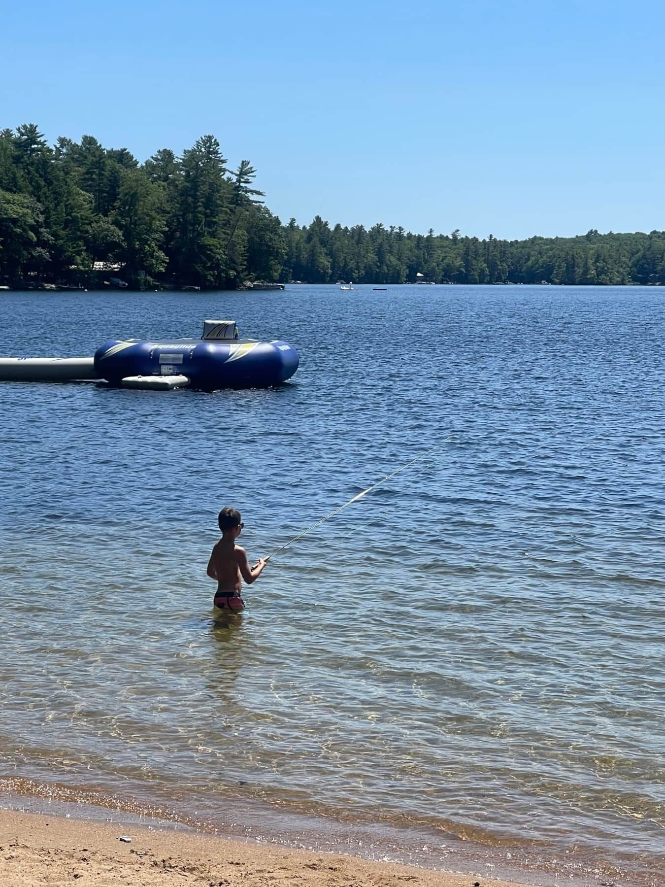 Relax while the kids catch some fish!