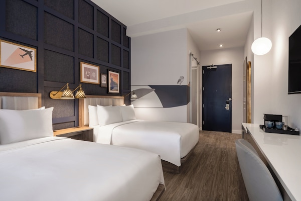 Hypo-allergenic bedding, in-room safe, desk, laptop workspace