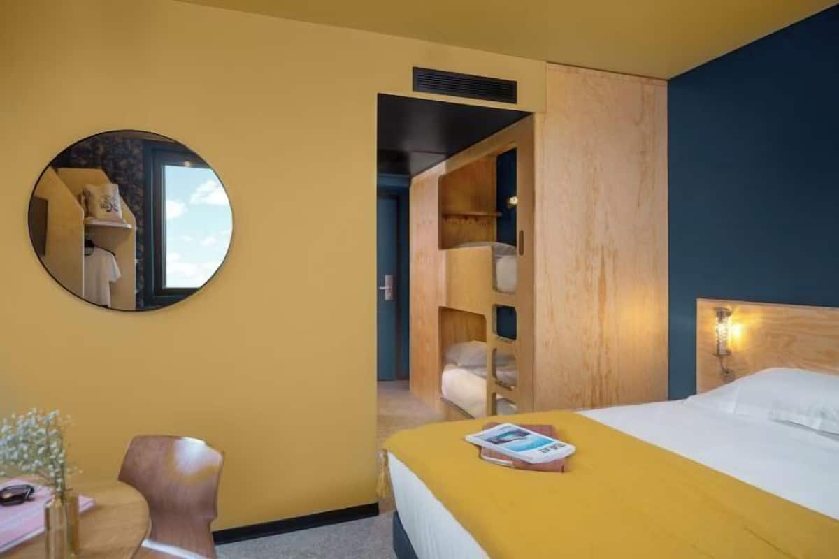 Premium bedding, blackout drapes, soundproofing, iron/ironing board