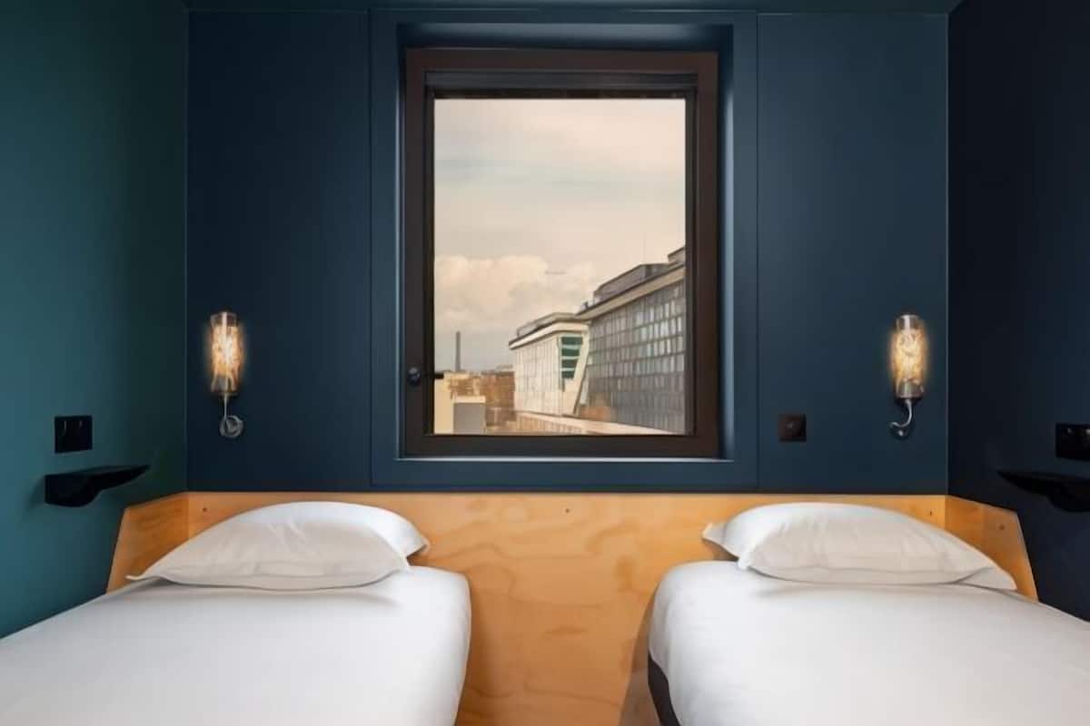 Premium bedding, blackout drapes, soundproofing, iron/ironing board