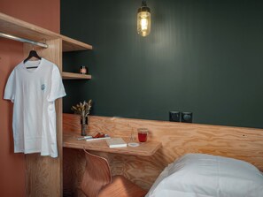Habitación individual | Sistema de insonorización, wifi gratis, ropa de cama