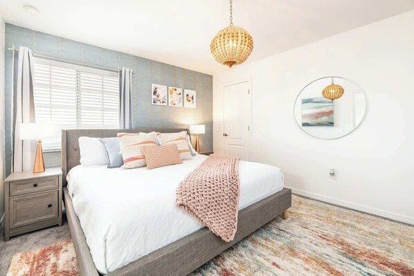 5 bedrooms, in-room safe, iron/ironing board, travel cot