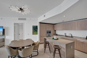 Fridge, microwave, oven, stovetop - Stunning Ocean Front Condo with Large Terrace (Hollywood)