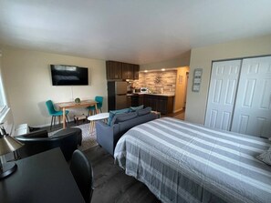 Desk, iron/ironing board, free WiFi, bed sheets