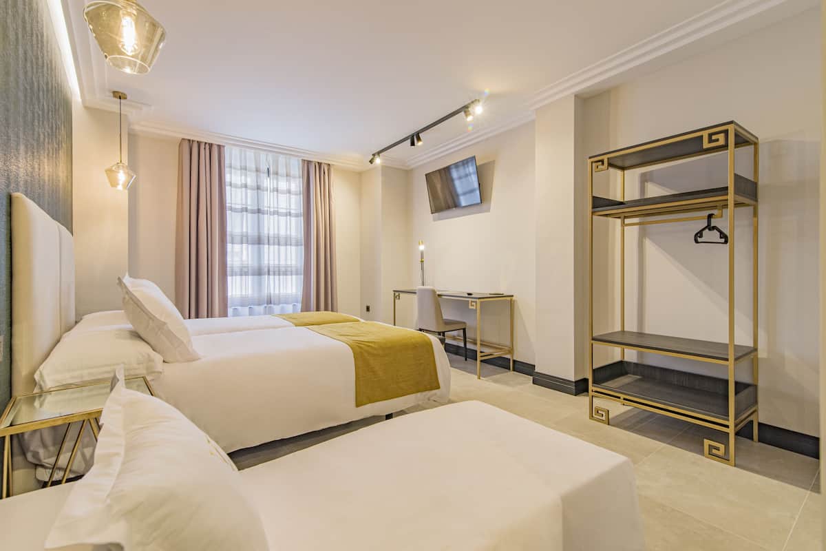 Basic Triple Room | Individually decorated, desk, laptop workspace, soundproofing