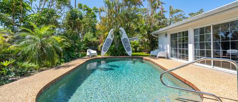 Udendørs pool, opvarmet pool