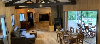 Wooden villa in the heart of nature + heated pool + spa + ocean pools in Soulac
