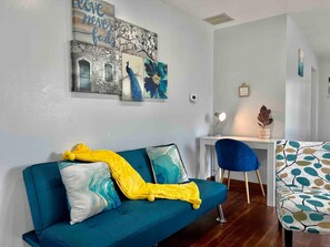 TV, fireplace, video games