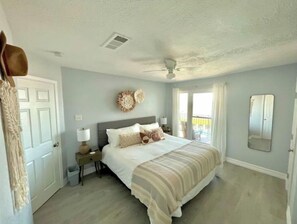 2 bedrooms, desk, iron/ironing board, travel crib
