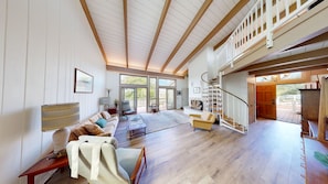 Living area - 6 acre Mid-century style family estate w/private orchard and valley views. (Fallbrook)