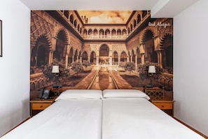 Panoramic Double Room, 1 Double or 2 Single Beds, Terrace | Desk, iron/ironing board, free WiFi, bed sheets - Hotel Hacienda Santa Barbara (Castilleja de la Cuesta)
