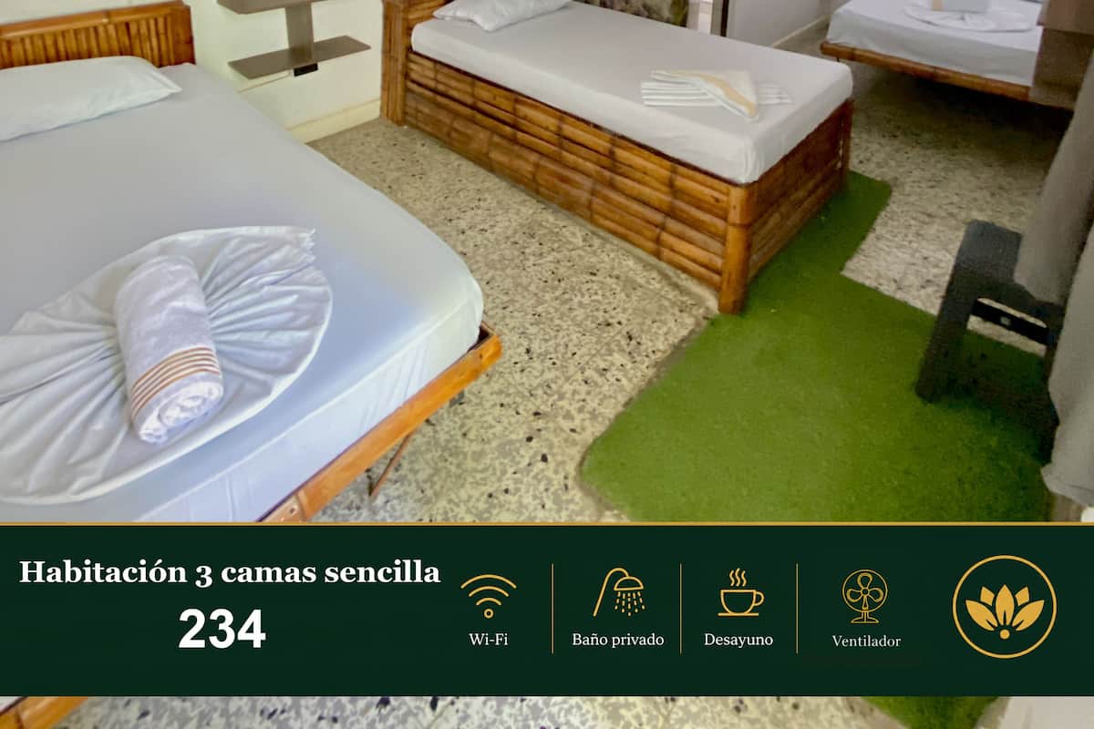 Family Triple Room | Hypo-allergenic bedding available, blackout drapes, WiFi (free)