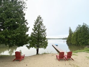 Property grounds - Waterfront Log Cabin at the shores of Mosque Lake! (Ompah)