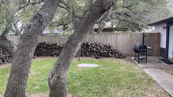 Outdoor banquet area