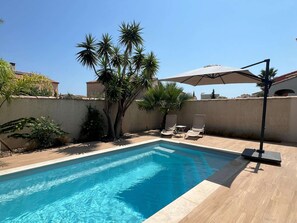 Pool - Villa Port Camargue – Private pool, air conditioning, free parking (LE GRAU DU ROI)