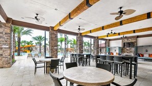 Outdoor dining - 6BR Villa Oasis: Private Pool & Spa - Solterra Retreat (Davenport)